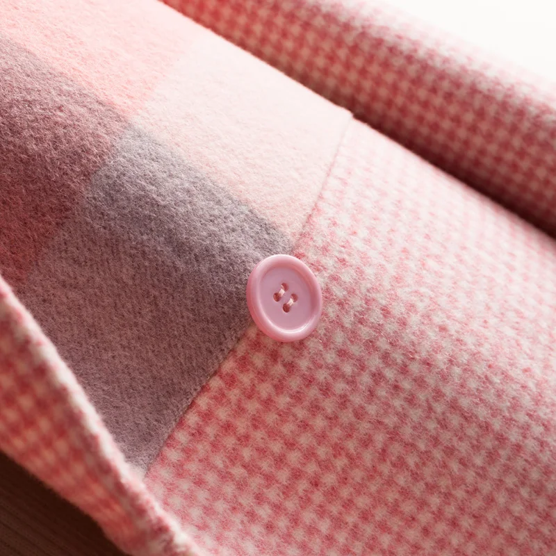 2021 Осень Зима длинное шерстяное пальто для женщин модная Высококачественная