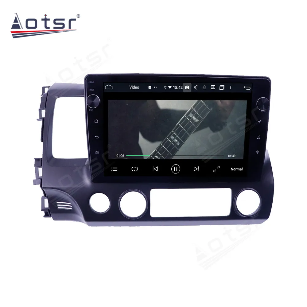 4 + 128G для Honda Civic 8 FK FN FD 2005 - 2012 Android Tesla экран Автомобильный мультимедийный плеер GPS