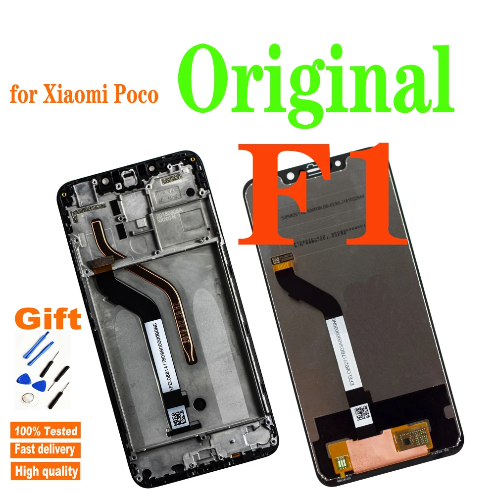 Оригинальный сменный ЖК дисплей 6 18 дюйма для Xiaomi Poco F1 дигитайзер сенсорного