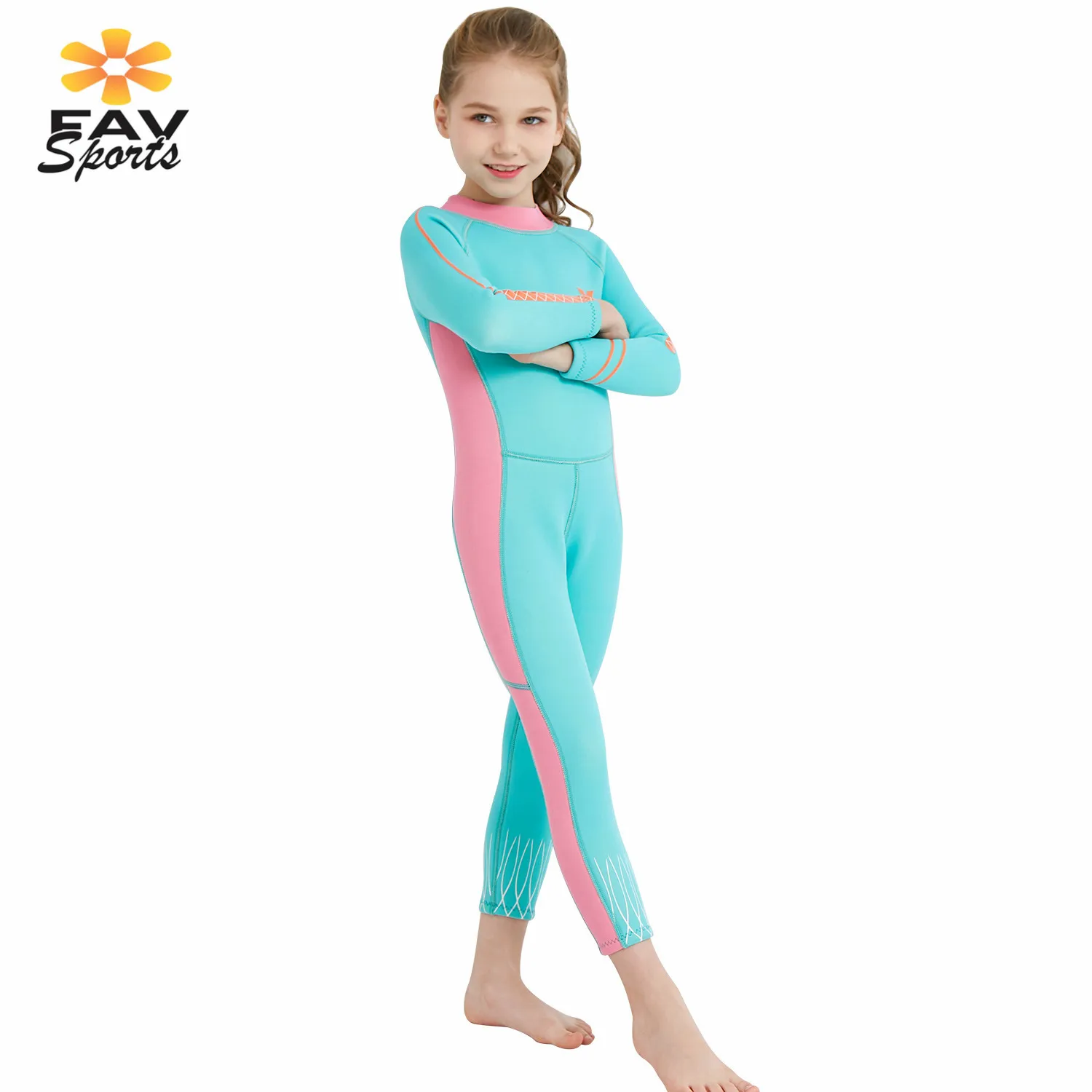 FAVSPORTS Детские неопреновые костюмы для дайвинга полный теплый мокрый костюм