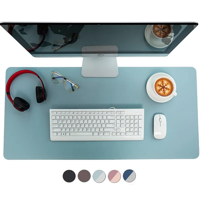 

Portable Large Gaming Mouse Pad Gamer Waterproof PU Leather Suede Desk Mat Computer Mousepad Keyboard Table Cover for Dota