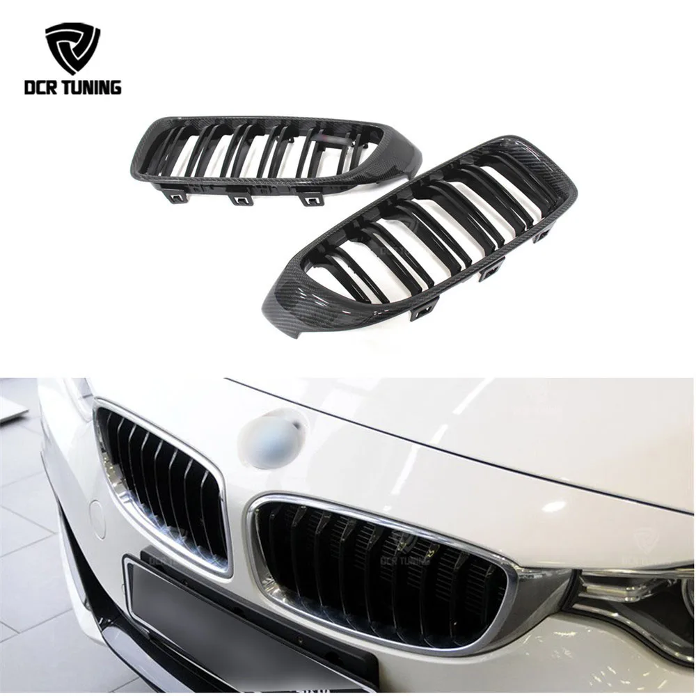 Передняя решетка из углеродного волокна для BMW 4 серии F32 F33 F36 &amp F82 F83 M4 F80 M3 2014 - UP с