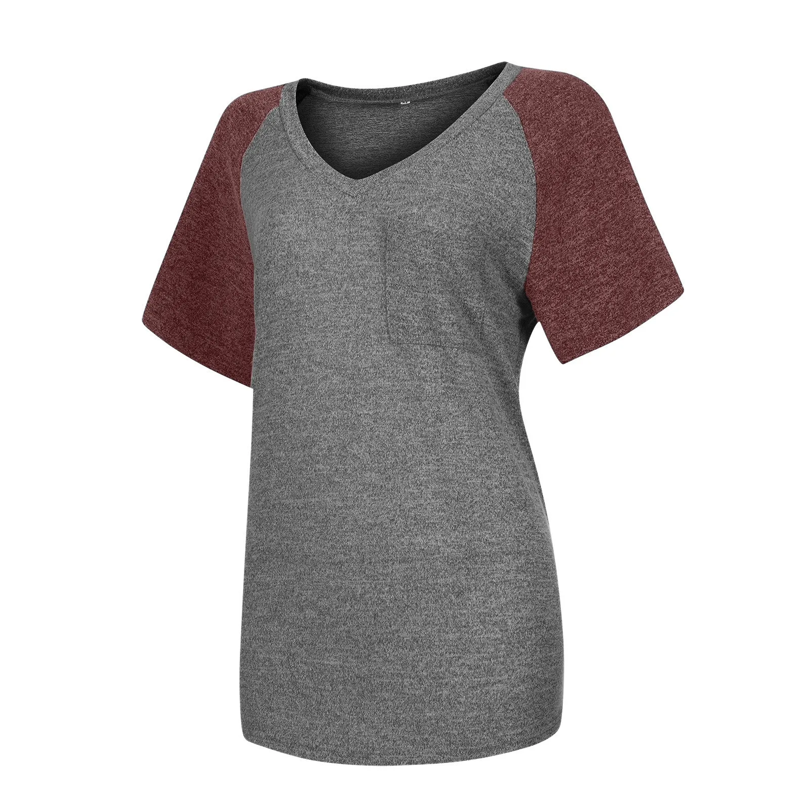 

Women's Tops T-Shirts Summer Casual V-Neck Regular Soild Regular Sleeve T-Shirt Blouse Women Summer Clothes