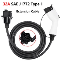 sae j1772 type 1 ev charger extension cable 8a10a13a16a32a 220v car accessories charging equipment for electric vehicle