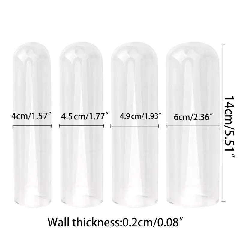 Анальная пробка с полым стеклом прозрачный Массажер для интима и любви