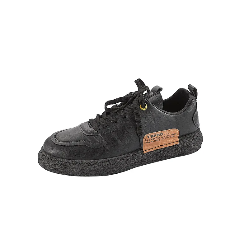

Men's Lace-up Leisure-British Style Shoes Breathable and Waterproof 39-44 Size New Fashion Trendy Brand Sneakers Men Shoes
