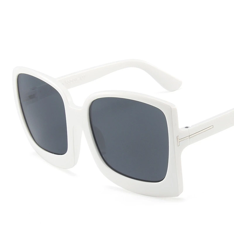 

Black Square Oversized Sunglasses Women Big Frame Colorful Sun Glasses Female Fashion Outdoor Driving