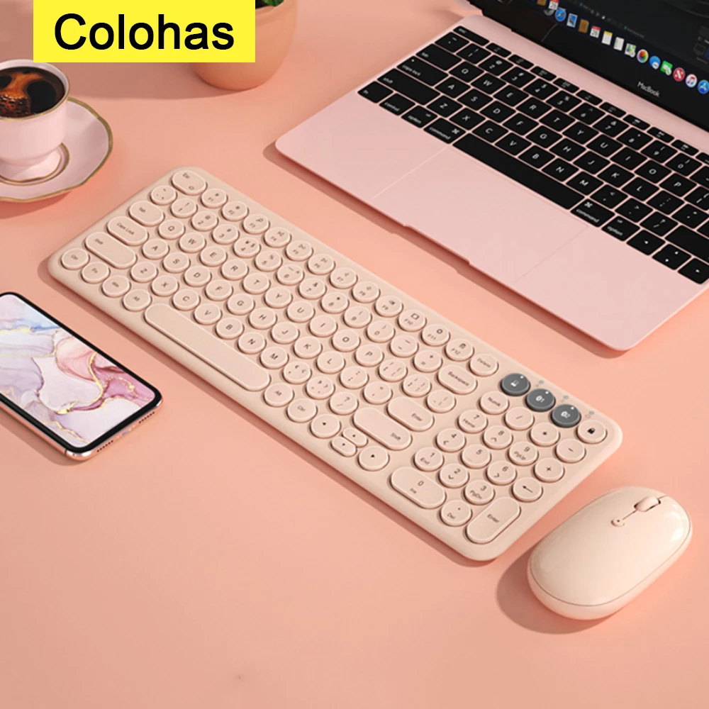 

2.4G Wireless Bluetooth-compatible Keyboard Mouse Set Dual Mode Gaming Keyboard Mouse Combo For Macbook Phone iPad Tablet