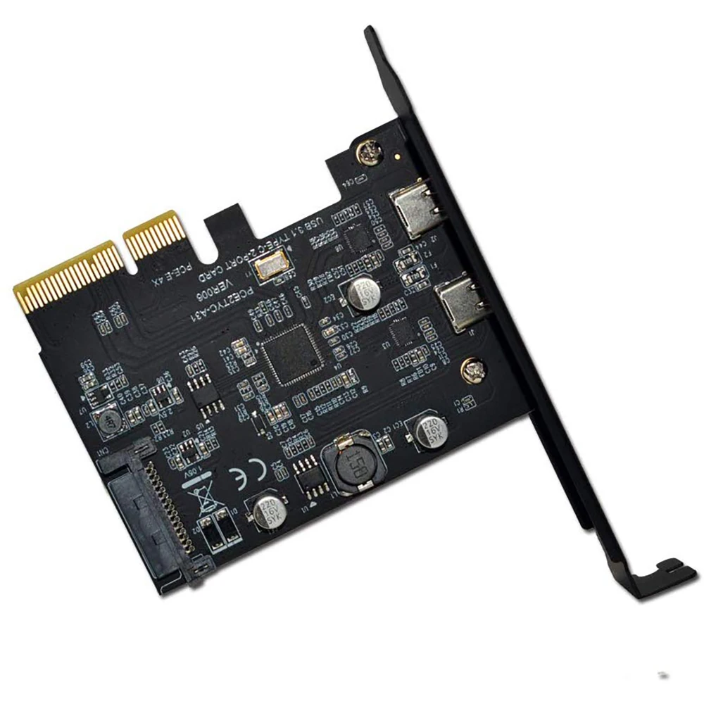pci e pci express 4x к usb 31 gen 2 10 гбитс 2 портовая рас