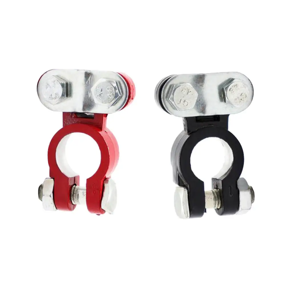 

2 Pieces Positive Negative Car Boat RV Battery Terminal Clamp Clip Connector