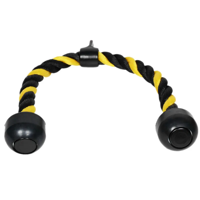 

Triceps Pull Down Rope Biceps Training Push Rope Home Gym Fitness Exercise Equipment Yellow Tricep Pulldown Rope