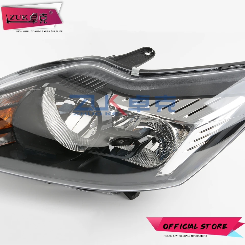 ZUK 2 шт. налобный фонарь головная лампа в сборе для Ford Focus MK2 2009 2010 2011 2012 2013 2014 седан