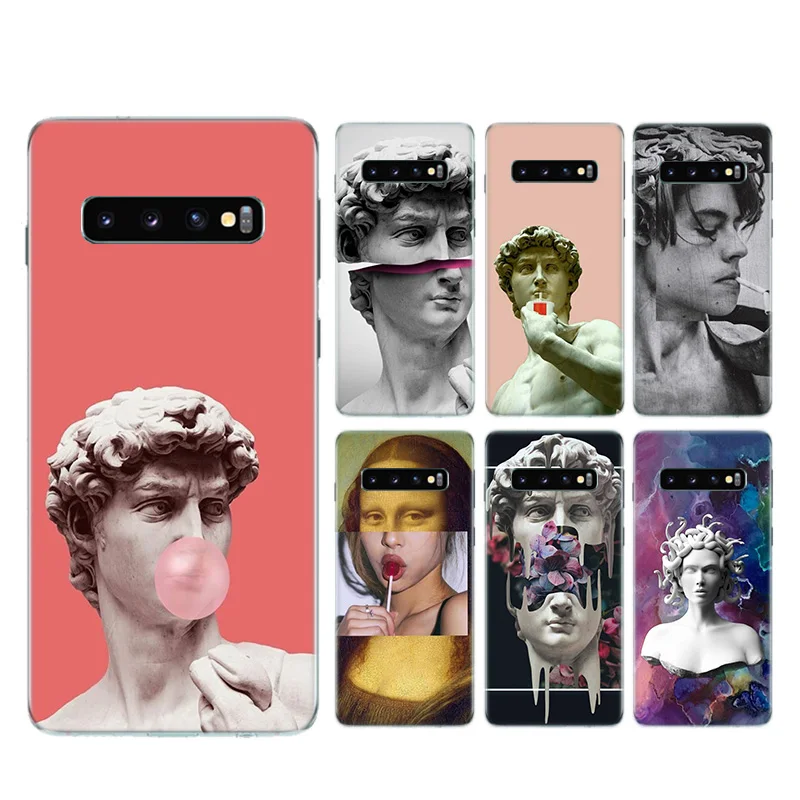 

Medusa Vaporwave Art Heart Silicone Case For Samsung Galaxy S20+ S20 S10 S9 S8 Plus S10E S6 S7 Edge Note 8 9 10 Pro Bags Cover
