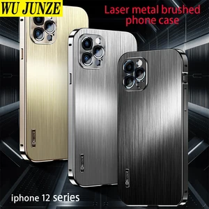 laser metal brushed lens anti drop protective cover for iphone 12 pro max cover all inclusive metal anti drop mobile phone case free global shipping