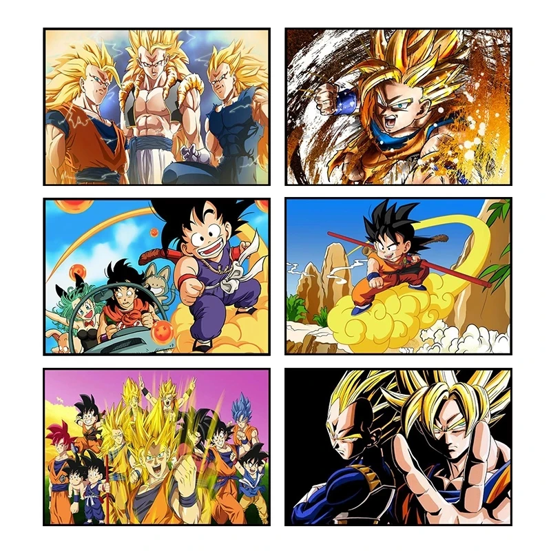

Canvas Hd Prints Dragon Ball Pictures Goku Wall Artwork Painting Saiyan Home Decor Modular Poster No Framework For Living Room