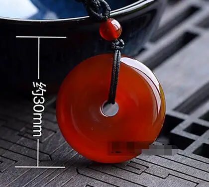 Yy809&gt Натуральный ледяной красный халцедон ожерелье Подвеска Пряжка любителей