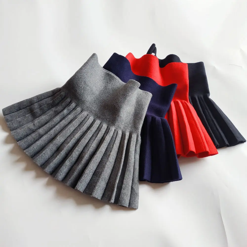 

pleated girls draped skirt winter fall spring cute teen kids tutu skirt 2020 Christmas clothes toddler baby