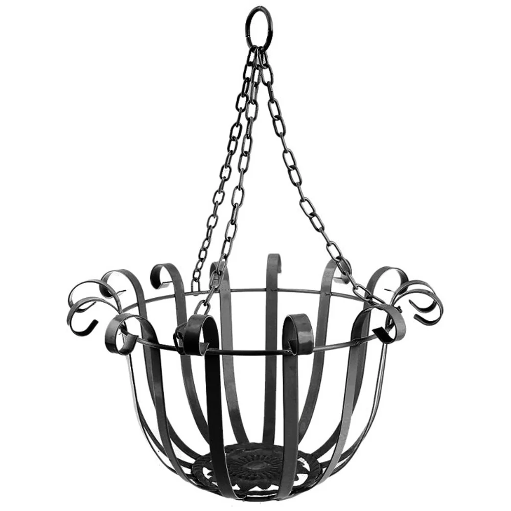 

European Style Wall Hanging Flower Pot Support Bracket Hook Iron Hanger Plants Holder Balcony Home Decoration