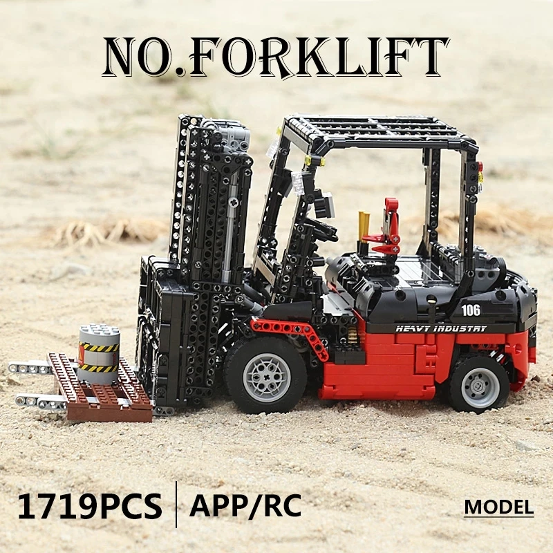 

MOULD KING MOC High-Tech The Engineering Vehicles RC Forklift Mk II Truck Building Blocks Bricks Kids DIY Toys Birthday Gifts