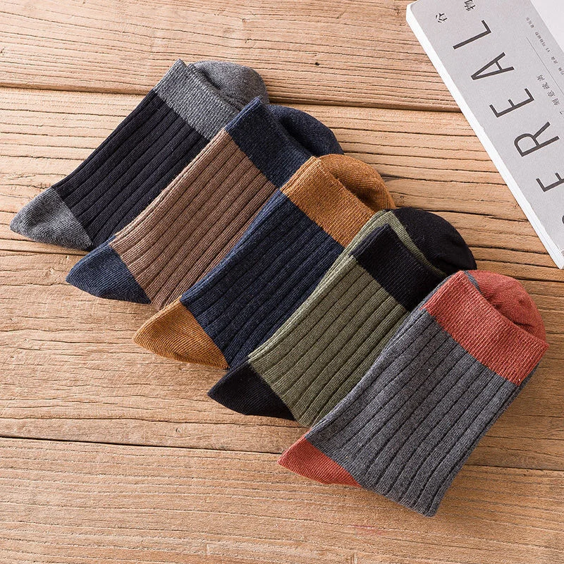 

Socks Men's Japanese Retro Autumn And Winter Style Korean Version Of Medium Tube Socks Men's Trend Versatile Men's Style Medium