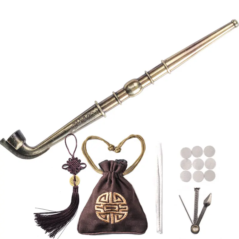 Новинка 1 шт. модная винтажная металлическая курительная трубка длиной 29 см