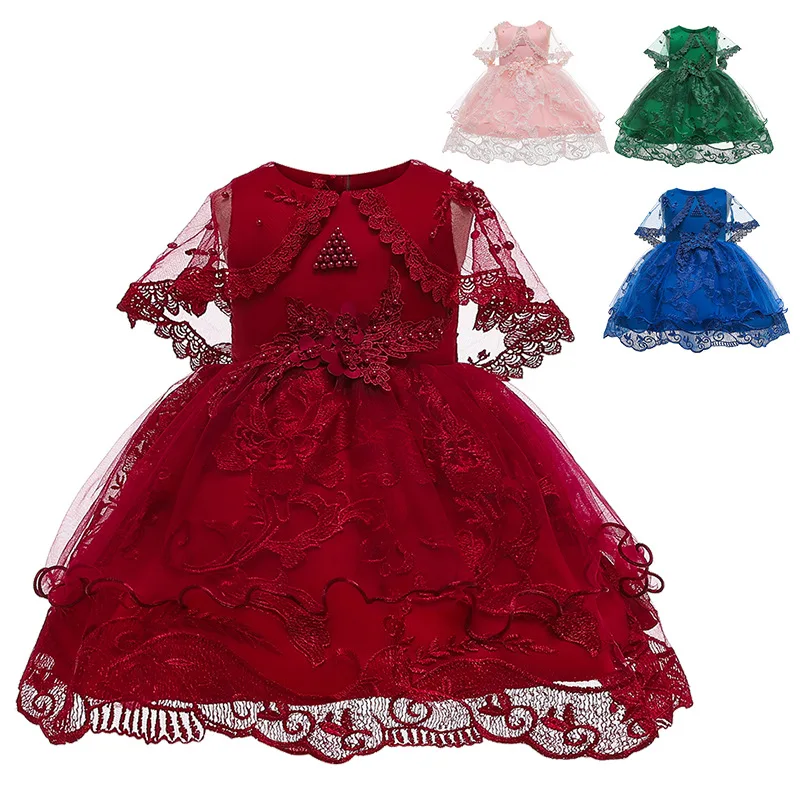 Платье для маленьких девочек детей от 0 до 24 мес. 1 год платье на день рождения