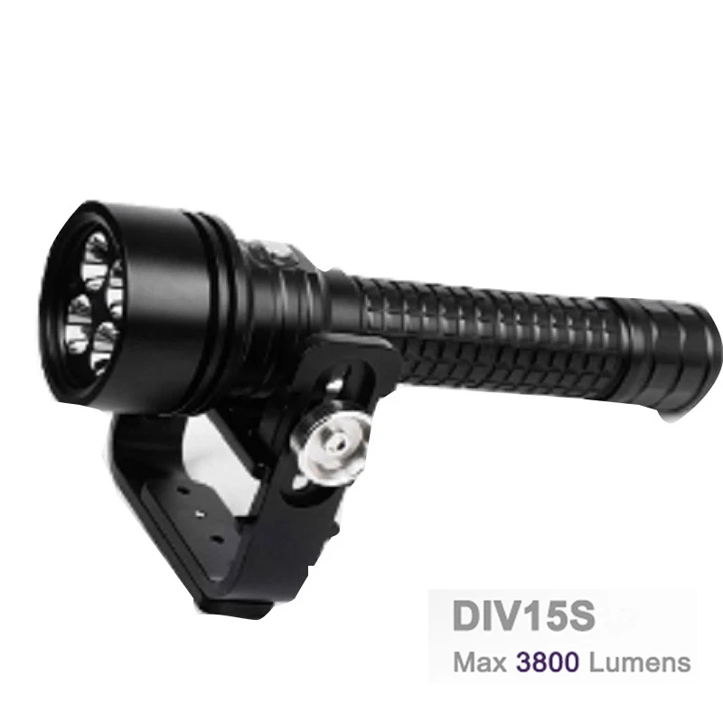 Brinyte DIV15S мощный 3800 люмен 4 шт. Cree XPL-V3 светодиодный магнитный переключатель светодиодный электрический фонарик для дайвинга 200 м подводный+ ручка