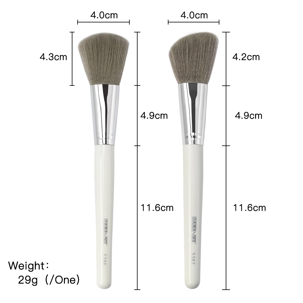 MAANGE 1 шт. Кисть для макияжа с наклонной головкой румян лица щек контура
