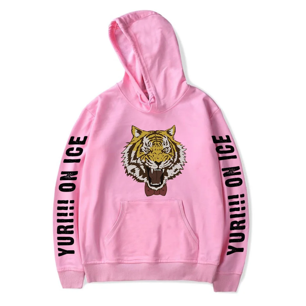 

yuri !!! No ice printed hoodie male / womens long sleeve hooded sweatshirt cosplay clothing pullover oversize hip hop hooded top