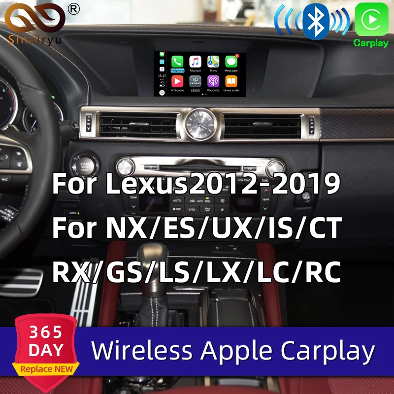 Беспроводная CarPlay для Lexus NX ES US iS CT RX GS LS LX LC RC 2012 2019 мультимедийный - Цена: 30 598,36 руб.