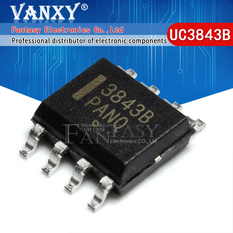 10 шт. UC3843A SOP8 UC3843B SOP UC3843 3843B 3843A 8|Интегральные схемы| |