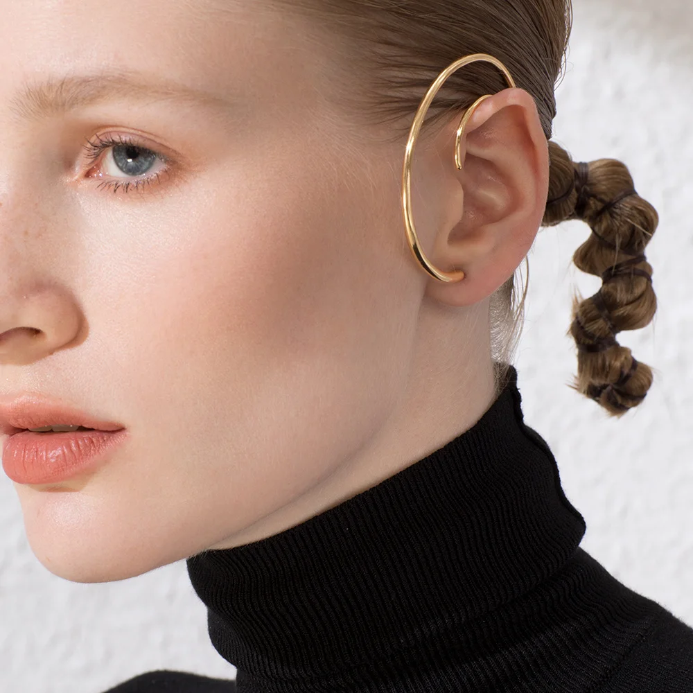 ENFASHION большие круглые серьги кольца для женщин аксессуары золотого цвета