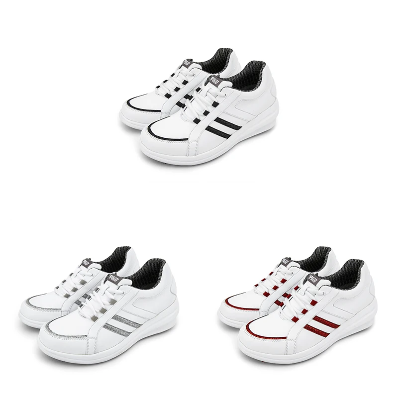 

Woman Shoes Lightweight Golf Sneakers Woman Fashion Casual Walking Golf Clubs Shoes Breathable Slip Spikes Leather Shoes