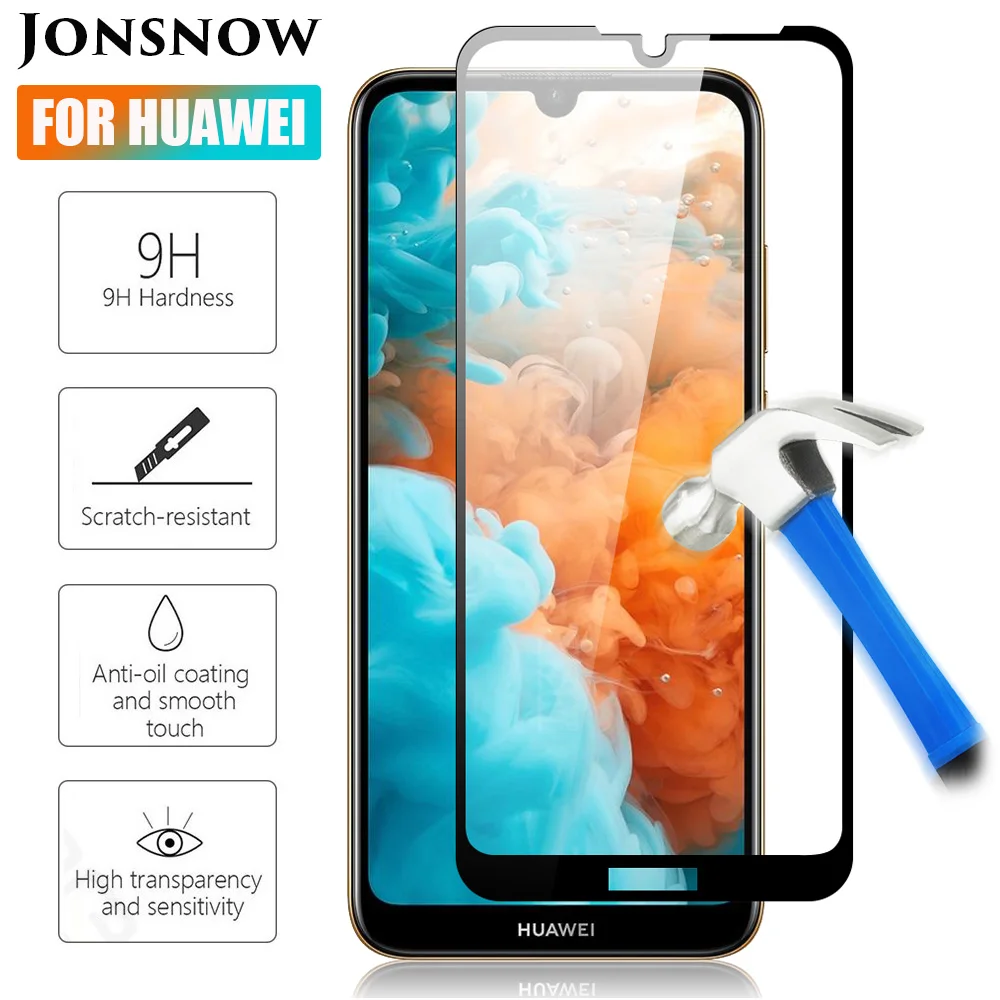 JONSNOW из закаленного высокопрочного стекла Стекло для huawei Y5 2019 Y6 Y7 Y9 Экран