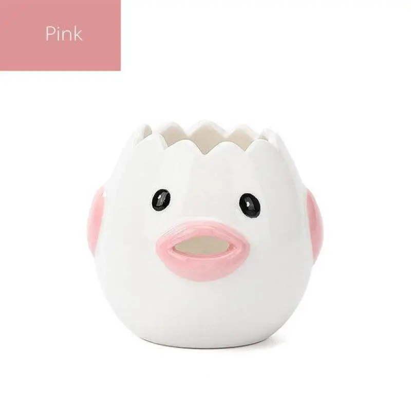 

Cute Chicken Ceramic Egg White Separator Creative Egg Yolk Protein Separator Filter Baking Tools Kitchen Accessories Practical