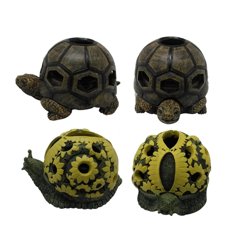 

Cute Turtle Shape Ashtray Resin Crafts Artificial Snail Shape Ash Tray Home Decor Cigarette Ash Tray Outdoor Office Car
