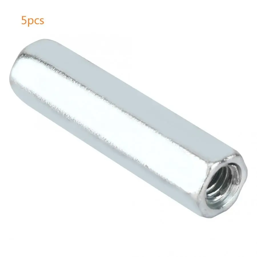 Противостояние 5 шт. M6 * 40 длинный стержень Гайка шестигранная Шестигранная
