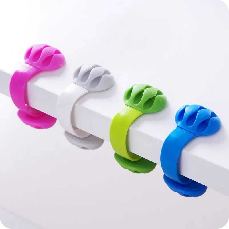 Новое поступление 1 шт. цветной держатель для кабеля органайзер наушников