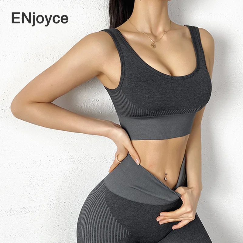 

Женские спортивные костюмы, Быстросохнущий комплект, спортивная одежда для фитнеса, леггинсы для тренажерного зала, трико, спортивный бюст...