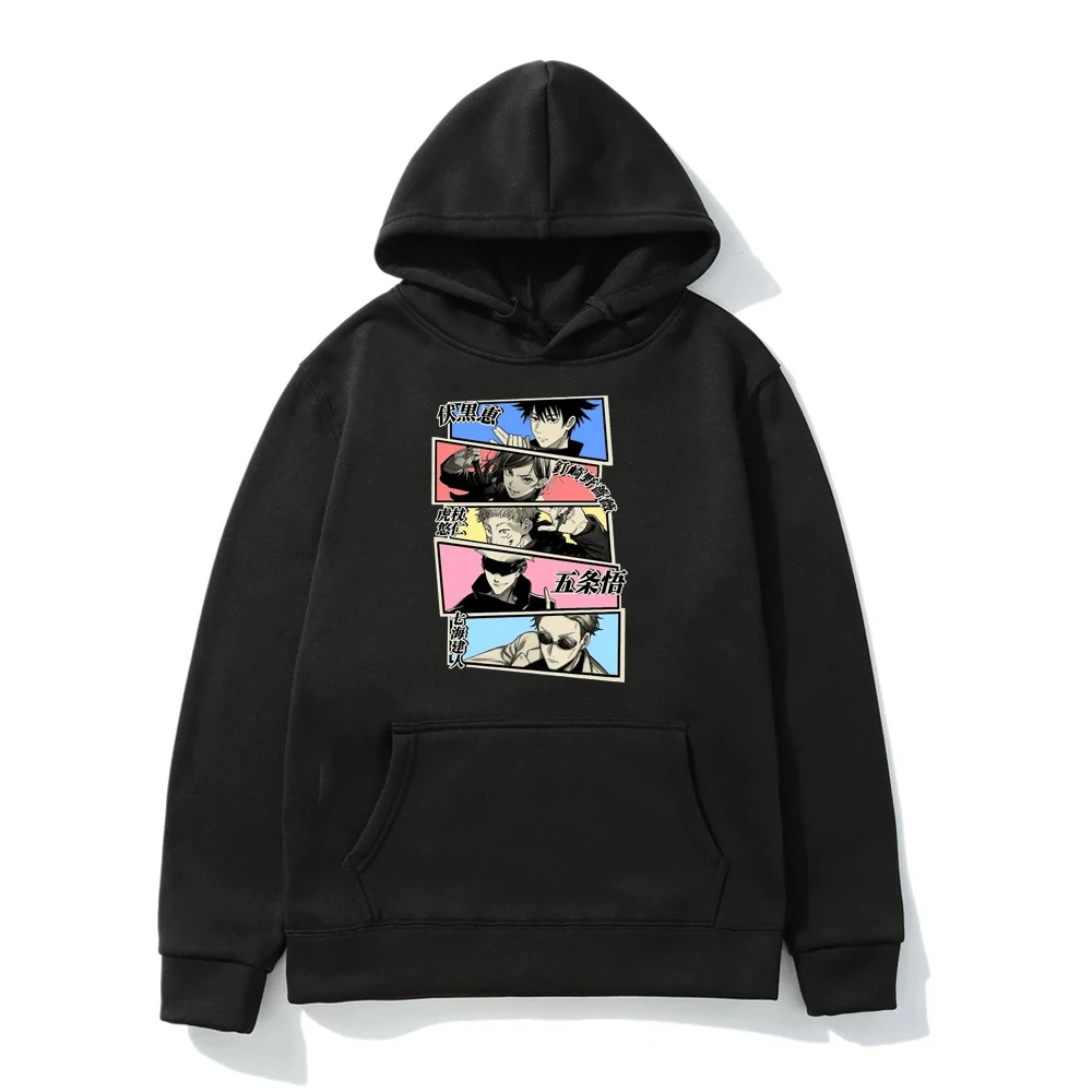 

Hot Jujutsu Kaisen Gojo Satoru Hoodies Men Women Anime Hoodie Pullovers Tops Autumn/Winter Long Sleeve Fleece Sweatshirts Unisex