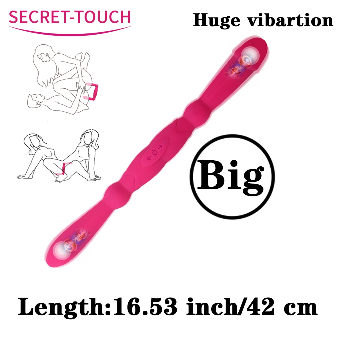 Huge Dildos Vibrator For Women Lesbian Toys Vibrators Double Head 16 Dildo Silicone Females Masturbation SexTools Adult Sex Shop | Красота и