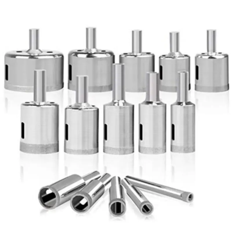 

Сверло с алмазным покрытием 6-50 мм для плитки, мрамора, стекла, керамики, 15 шт.