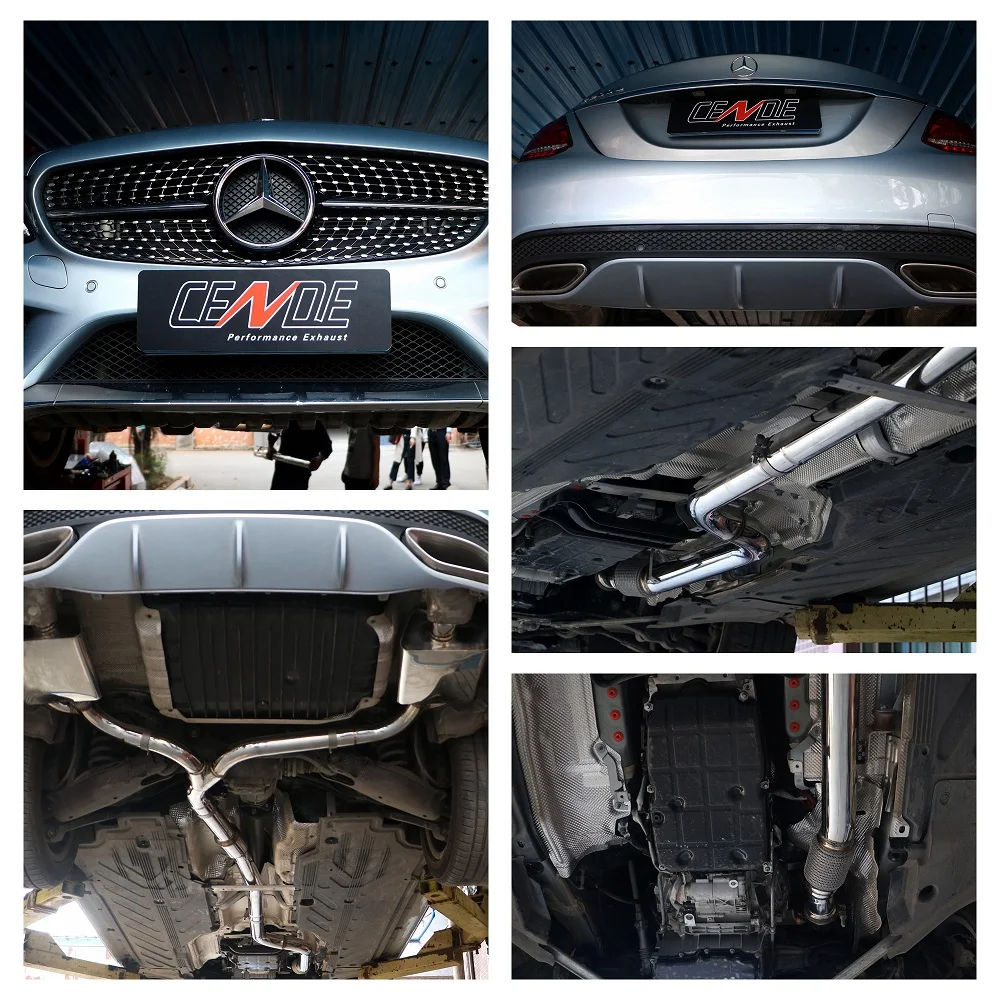 

CENDE Performance Stainless Steel 304 or Titanium No Valved or Valved Catback Exhaust for Mercedes Benz W205 C200 C250 C260 C300