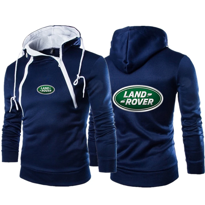 

Land Rover Printed Letters 2021 New Men's Fashion Placket Double Zipper Cardigan Hooded Jacket Fashion BrandAsian size S-3XL