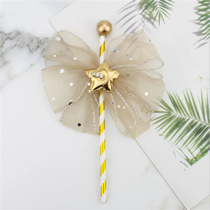 

Birthday Cake Decoration Insert Bow Lollipop Baby Shower Decor Colorful Balloons Valentine's Day Confession Artificial Decor.8z