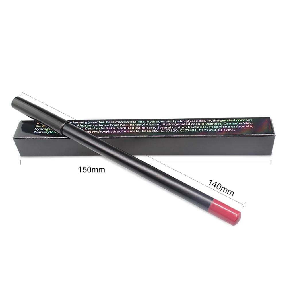 

16 color multifunctional 3 in one lip liner eyeliner eyebrow liner lipstick pencil custom private label own cosmetic brand