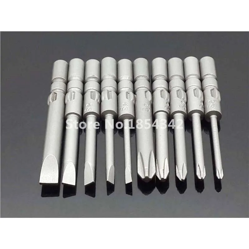 Набор из 10 шт. набор защитных бит отвертка с плоской головкой ручные