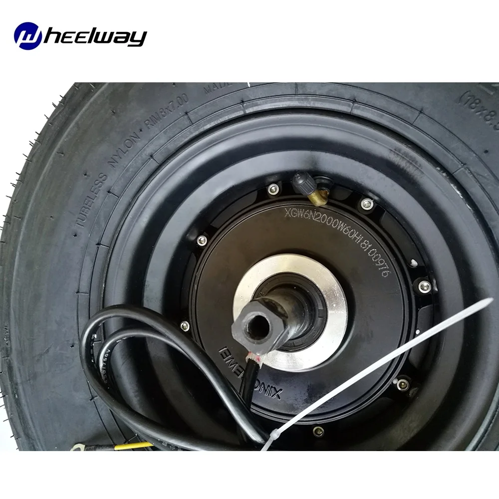 18 дюймов 60V 1500W 2000 Вт Электрический мотор эпицентра деятельности колеса электрический самокат комплекта мотор с толстыми покрышками 18*8,50-8 переднее колесо E велосипед мотор для центрального движения колеса