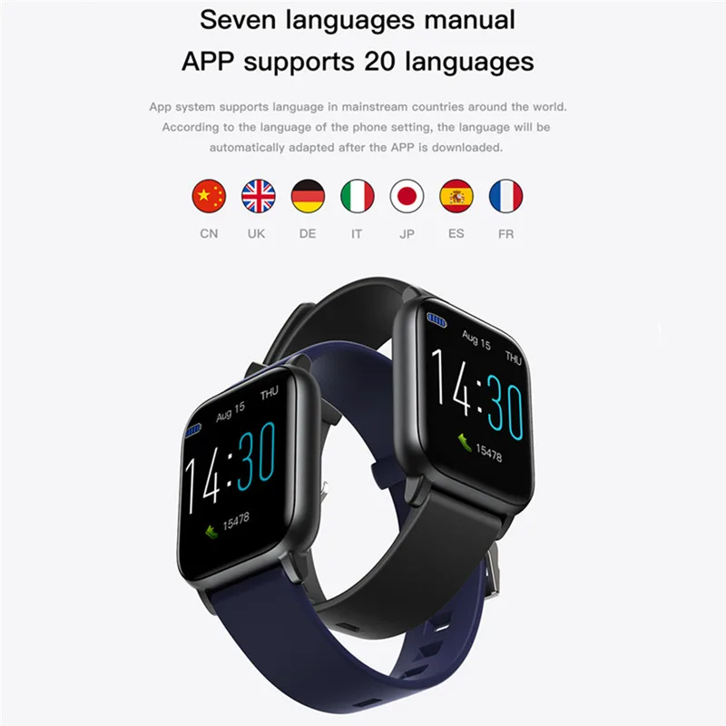 smart watch men women led full touch fitness tracker blood pressure waterproof smartwatch for android ios from xiaomi youpin free global shipping