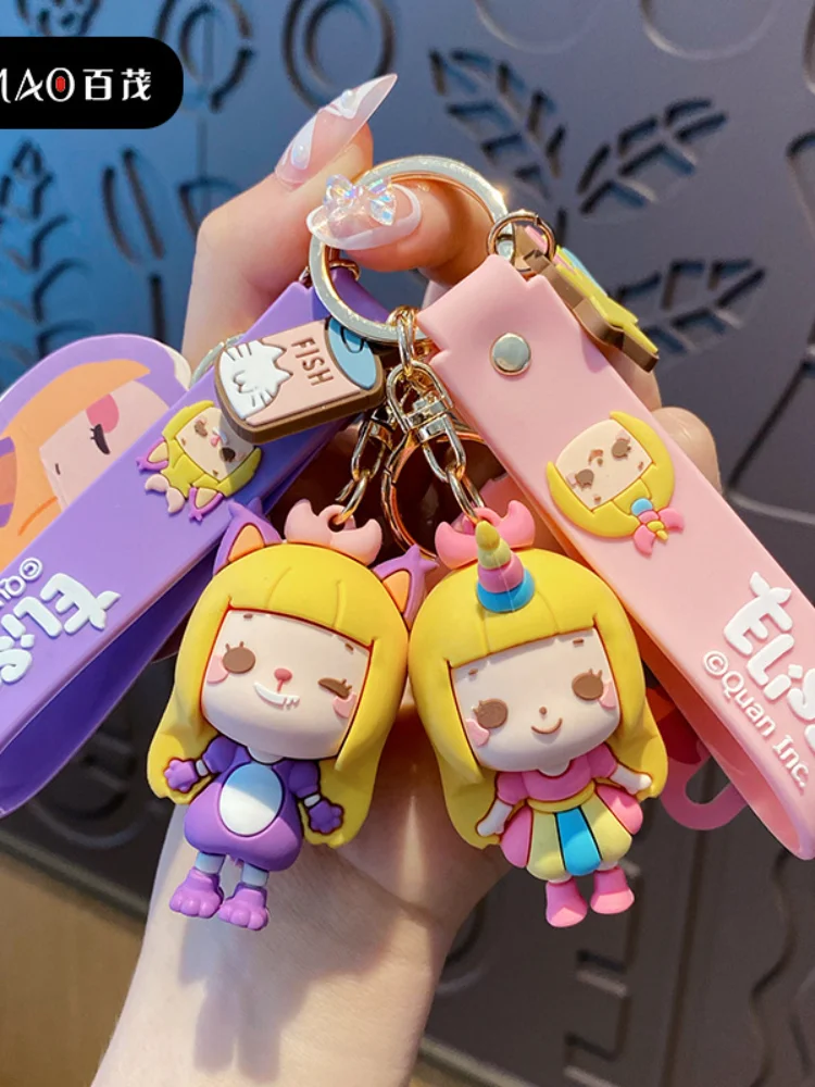 

Key Fob Fashion Car Keychain Circle Creative Couple Bag Pendant Wholesale Action Figures Model